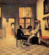 Pieter de Hooch, Kartenspieler